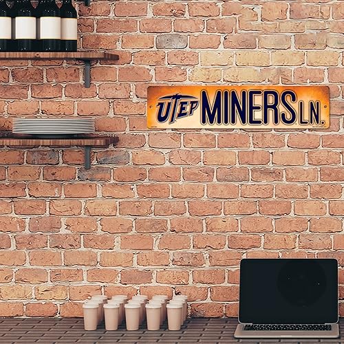 Vista 524 de Rico Industries Letrero de plástico de la NCAA de plástico de 4 x 16 pulgadas Alternativo