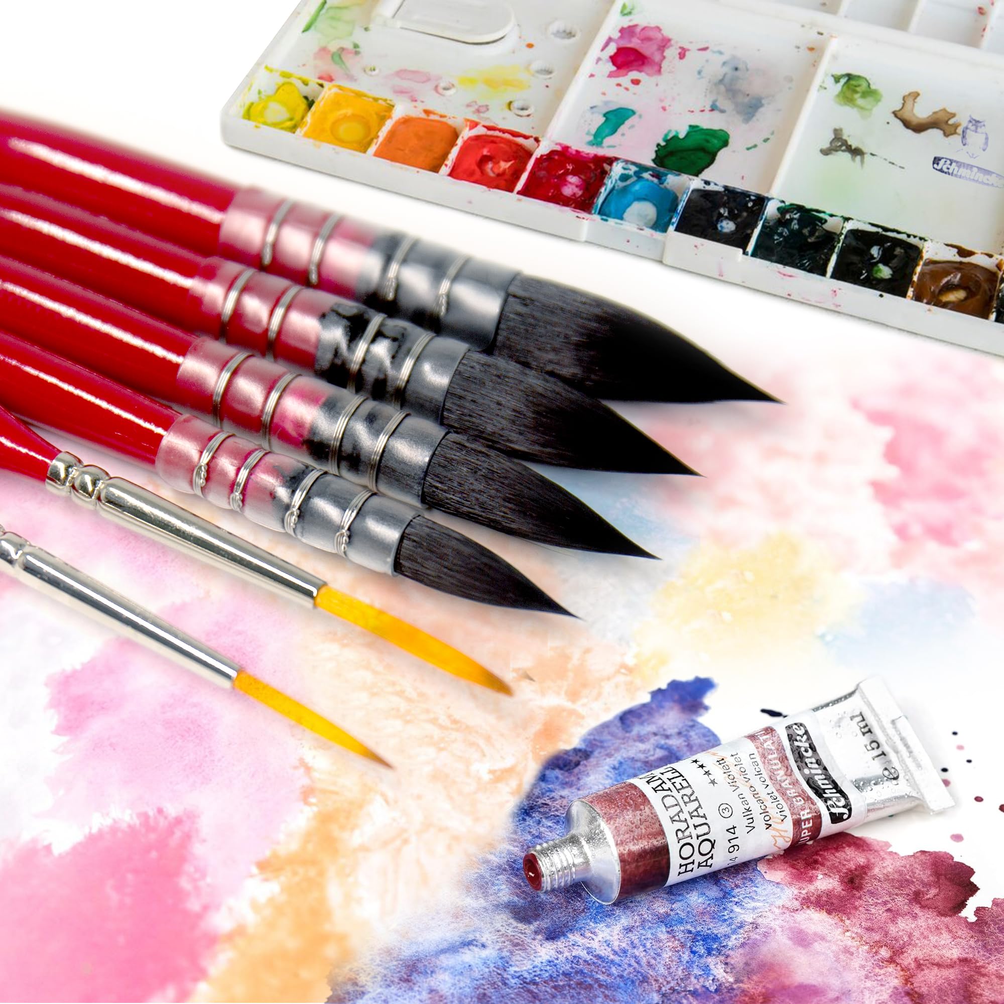 Ensemble de pinceaux professionnels pour aquarelle