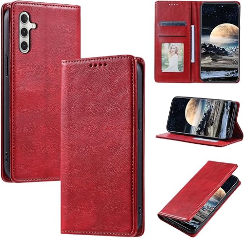 Vista 128 de Funda de cuero compatible con Samsung Galaxy A53 5G, compatible con Samsung SM-A536B/DS Galaxy A53 5G / SM-A536E/DS SM-A536U1 SM-A536V SM-A536W/N