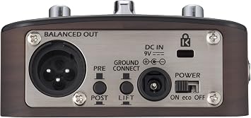 Zoom AC-2 Acoustic Pedal with DI with Tone Restoration, Tuner, Reverb, EQ, and Anti-Feedback