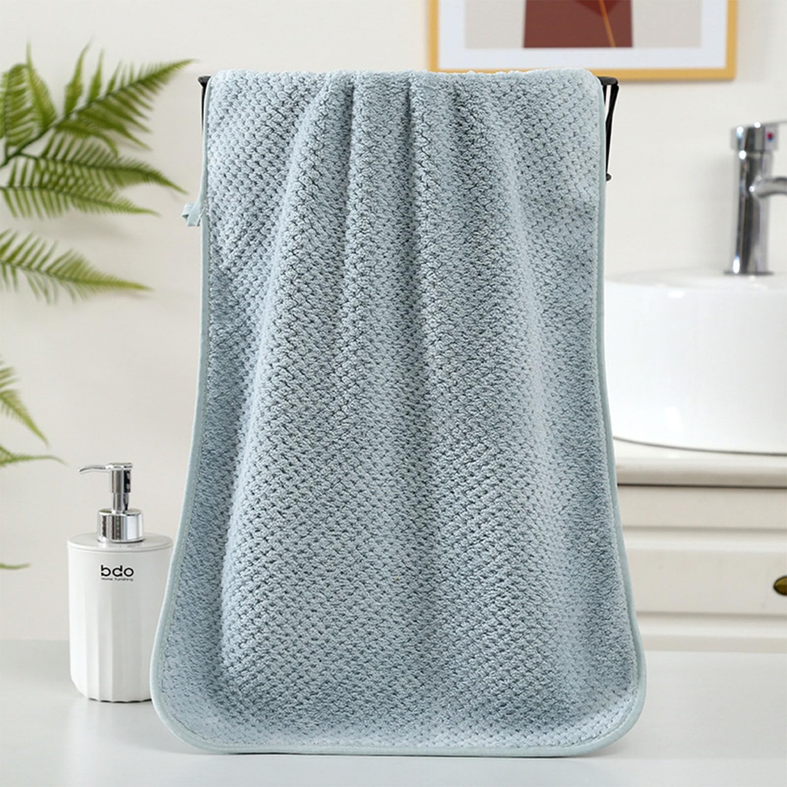 Soft Absorbent Cotton Bath Towels 13 78x29 53 Inches - Quick-Drying Bathroom Towels for Gym Spa Pool Travel