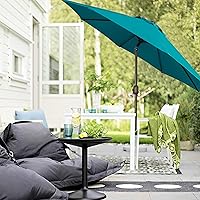Vista 7 de Blissun - Sombrilla de aluminio para patio al aire libre de 9 pies, sombrilla de mesa para exteriores, sombrilla de jardín, sombrilla de mercado