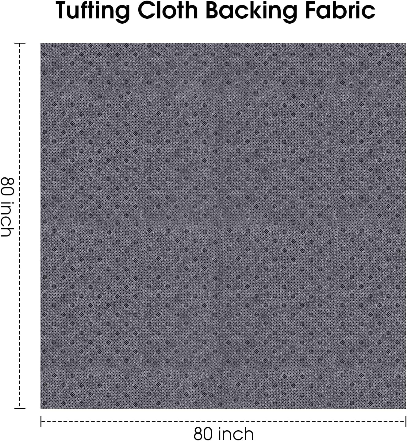 Non-Slip Tufting Cloth Thick Backing Fabric, 2mm Thick ensuring it Could be More Wear-Resistant & Tear-Resistant & Durable,Perfect for Rug Making(80 * 80inch)