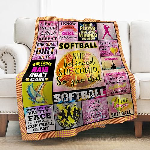 Miniatura 7 de Levens Manta de Voleibol Regalos para Adolescentes Niñas Niños Amantes del Voleibol, Manta Suave de Franela de Voleibol 60"x50" Accesorios de Manta