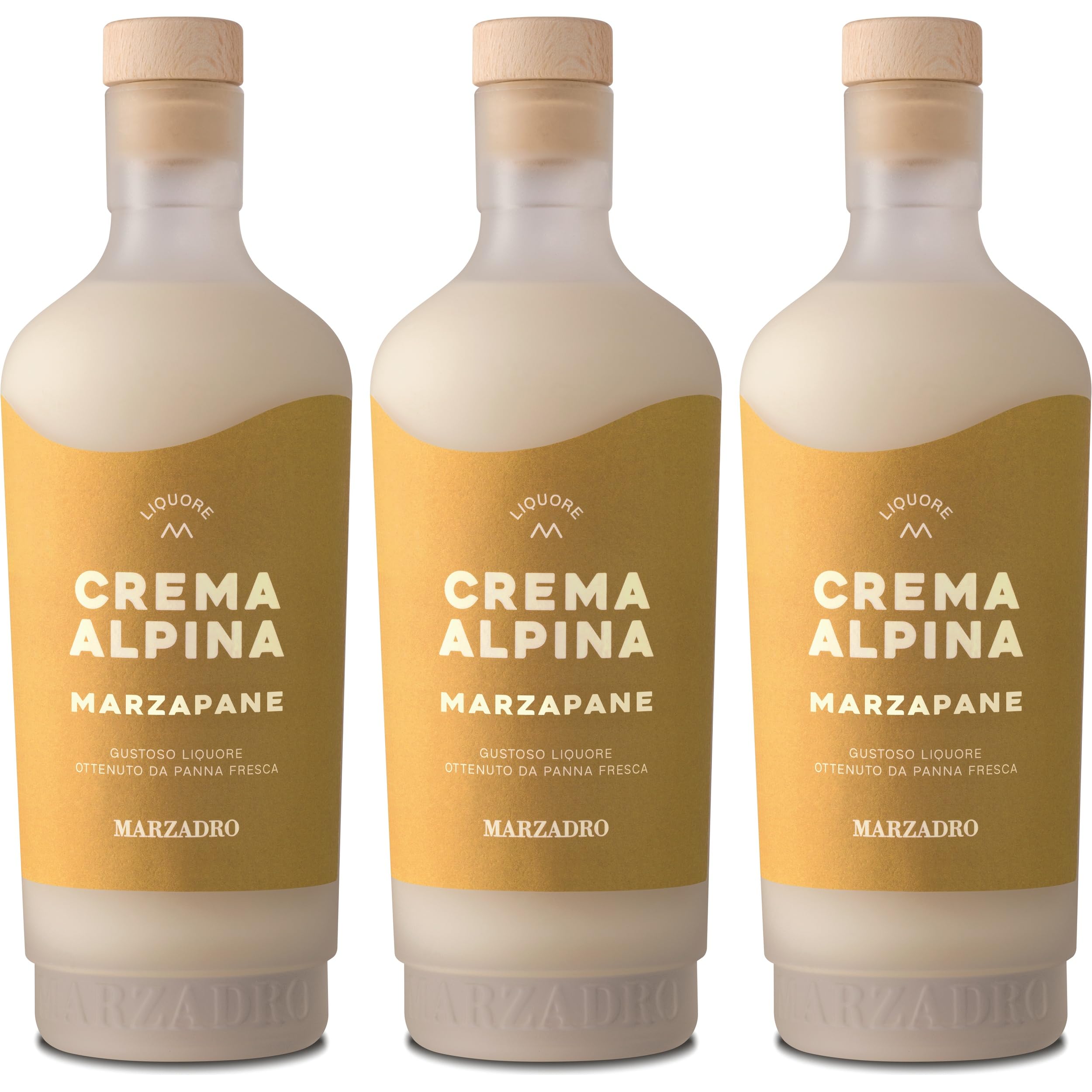 Distilleria Marzadro Crema Marzapane Likör süss Italien inkl. FeinWert E-Book (3 x 0.7 l)
