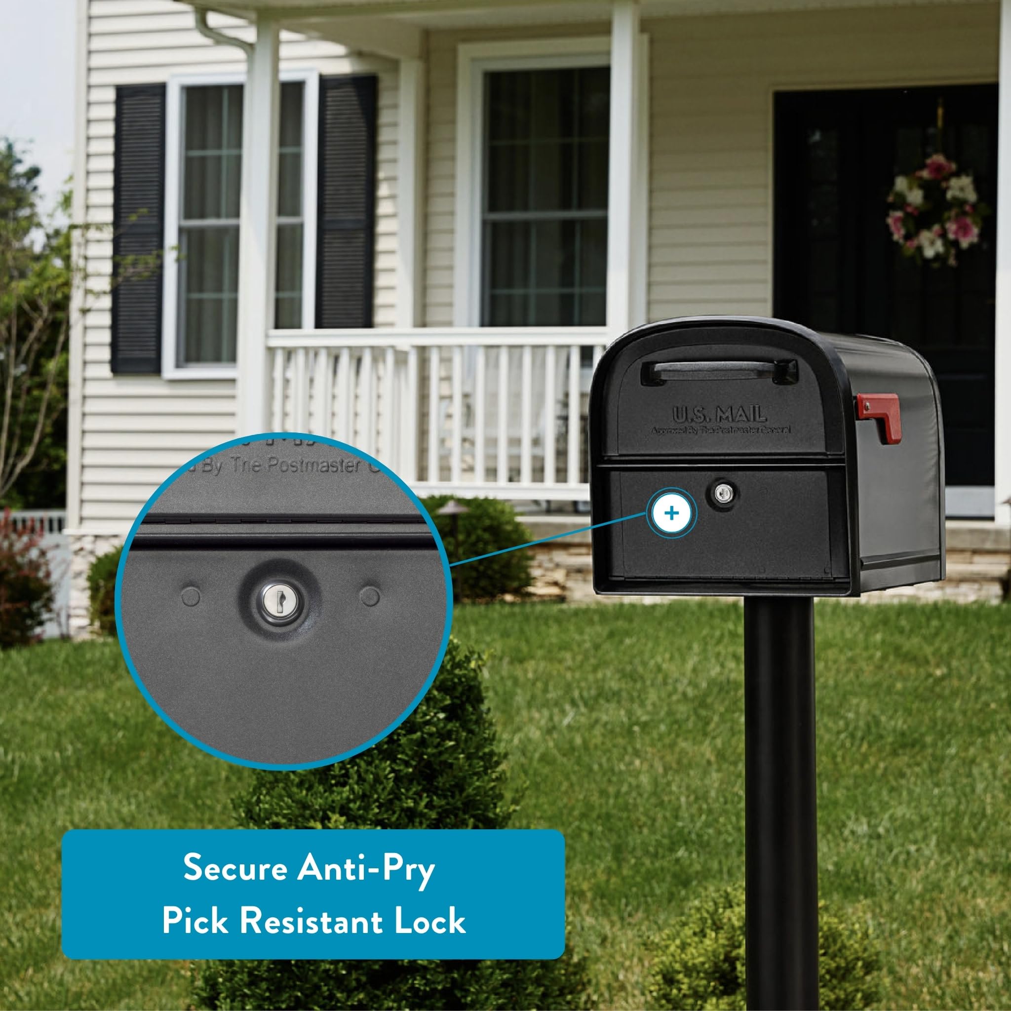 Architectural MAILBOXES 6300P-10 Locking Parcel Briefkasten, Zinnfarben, X-Large