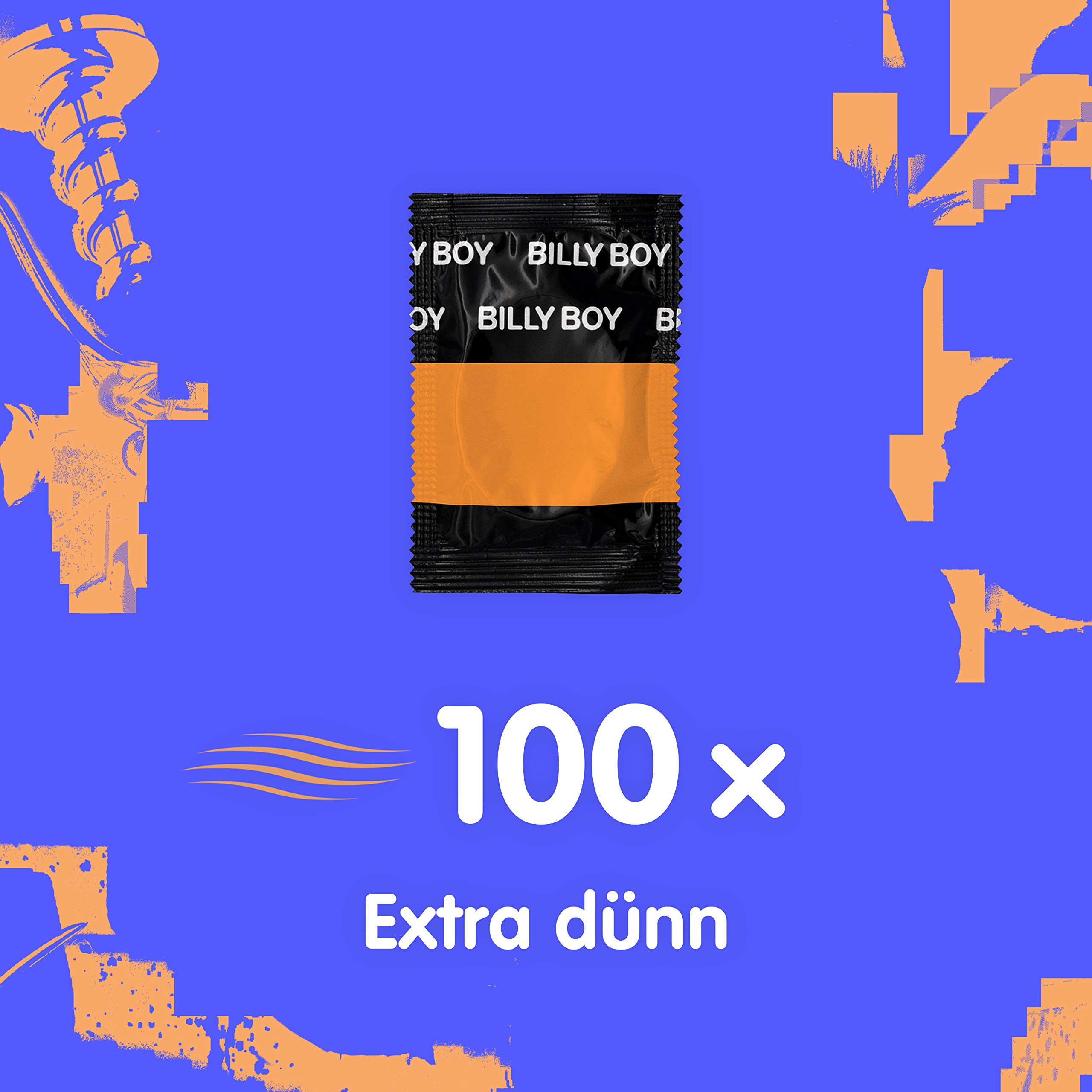 Billy Boy Lot de 100 préservatifs extra fins pour une sensation encore plus intense Fabriqué en Allemagne