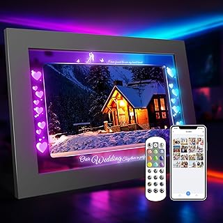 Customized 10.1 inch Wifi Digital Picture Frame with RGB Light - Persona...