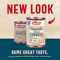 Vista 5 de Snow's Sopa de almejas de Nueva Inglaterra, lata de 15 onzas, 0.46 oz de proteína por porción, receta auténtica de estilo New England lista