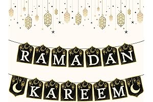 Ramadan Mubarak Banner Gold