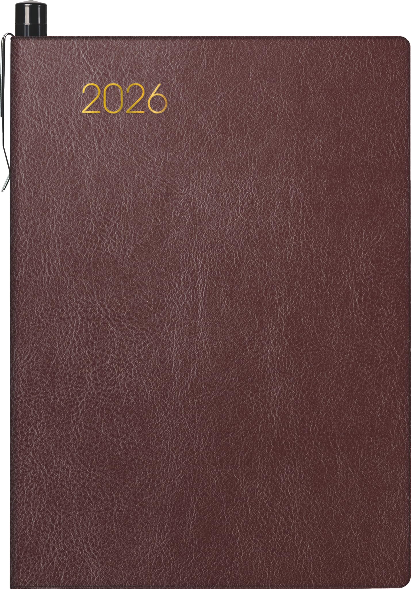 BRUNNEN Pocket Diary Model 723 2026 | A7, Faux Leather, Bordeaux