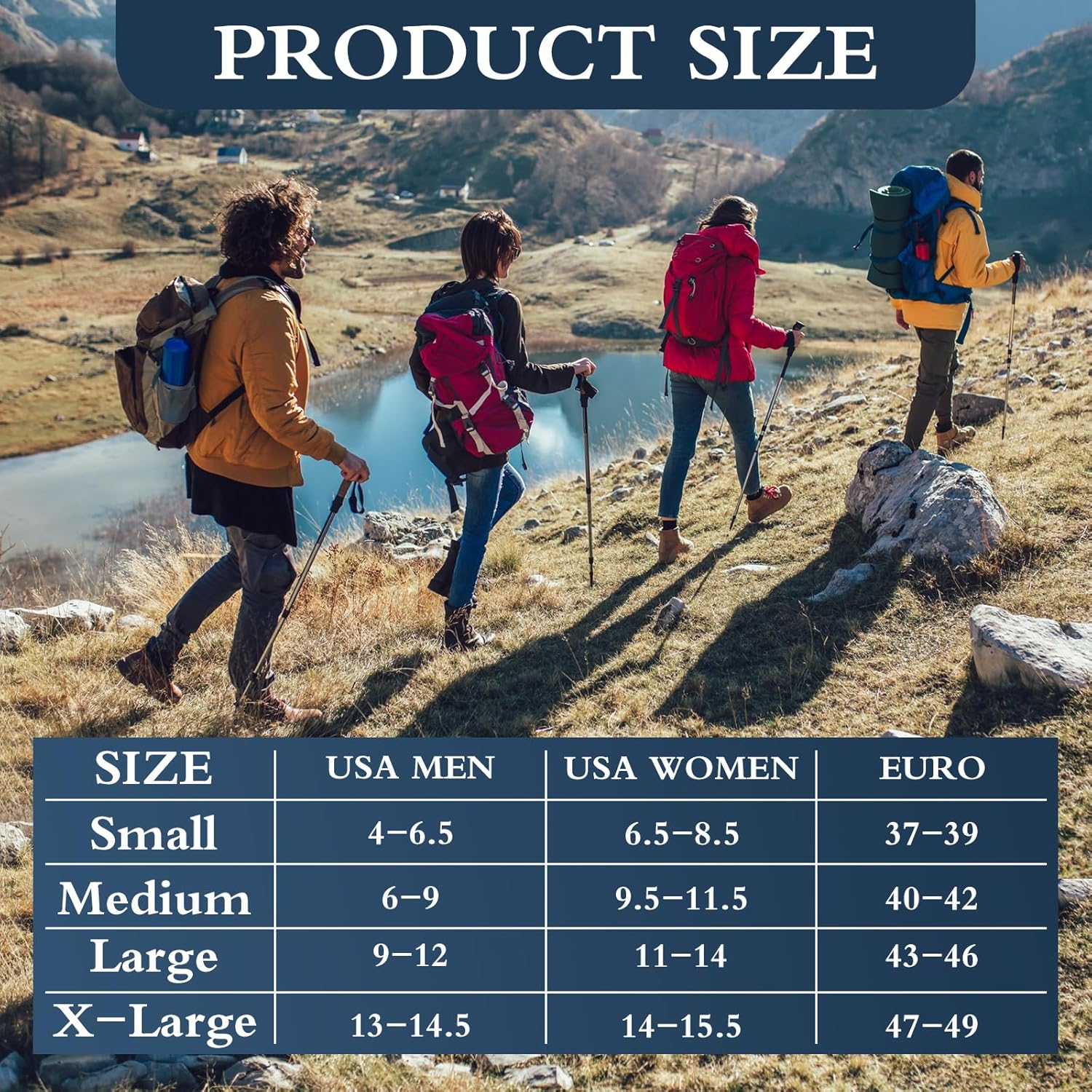 Jiuguva 4 Pairs Waterproof Socks Unisex Waterproof Breathable Outdoor Hiking Wading Fishing Socks for Men Women