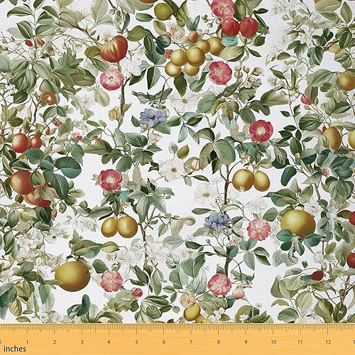 Miniatura 23 de Feelyou Tela de flores Groovy por Yarda - Tela de tapicería retro floral bohemio para coser manualidades, flores hippie de los años 70, decoración