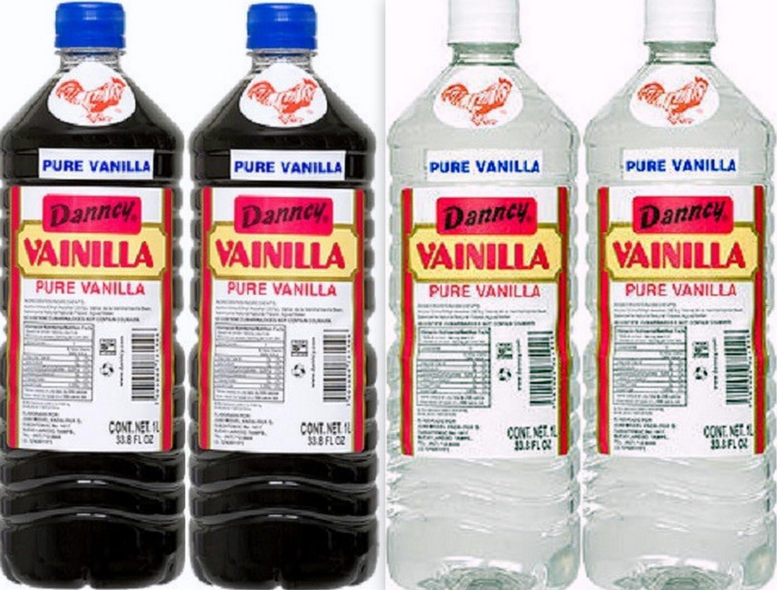 4 X Mixed Danncy Pure Mexican Vanilla Extract From Mexico 33oz Each 4 Plastic Bottle Lot Sealed