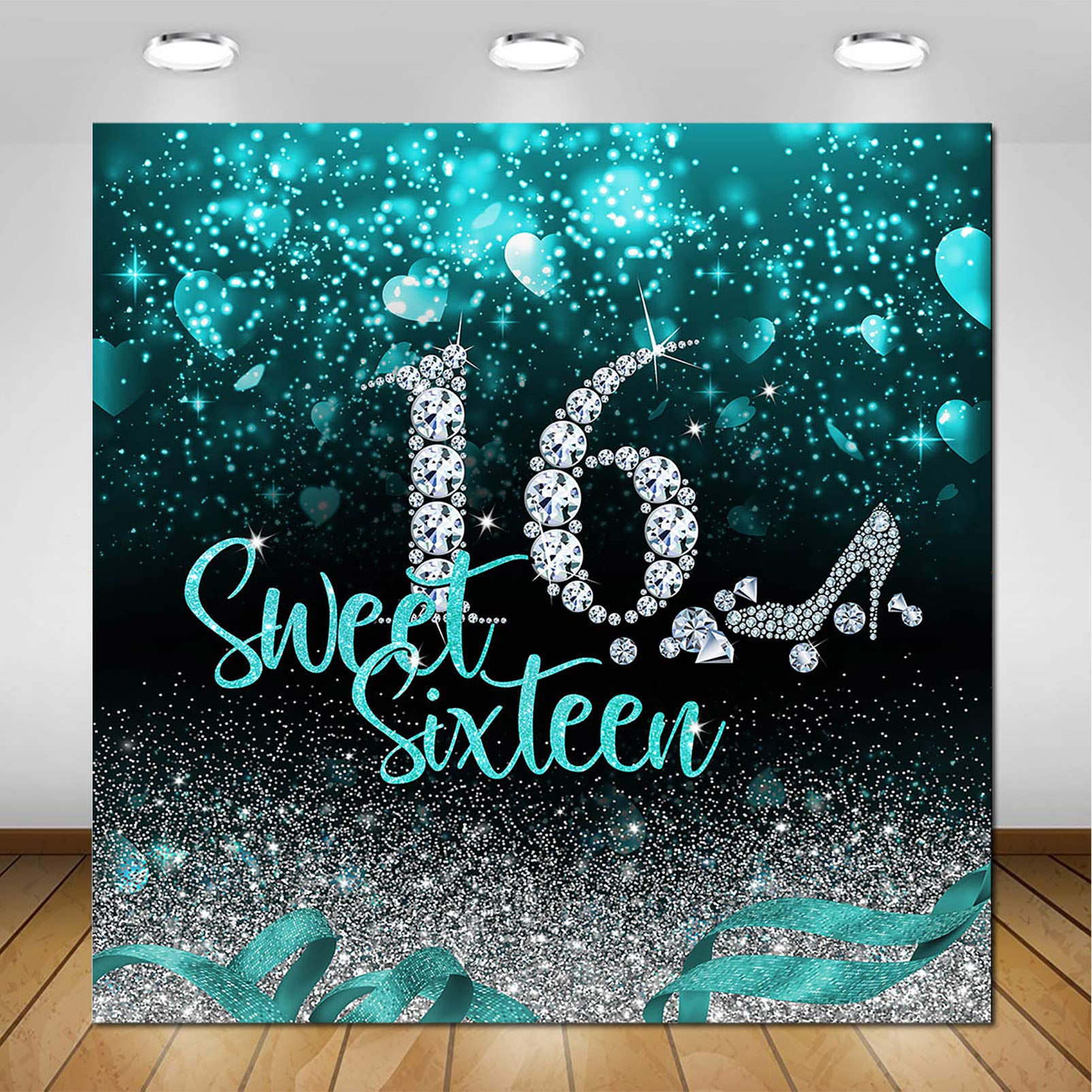 Buy Avezano Mint Green Sweet 16 Backdrop for Girls Birthday Party