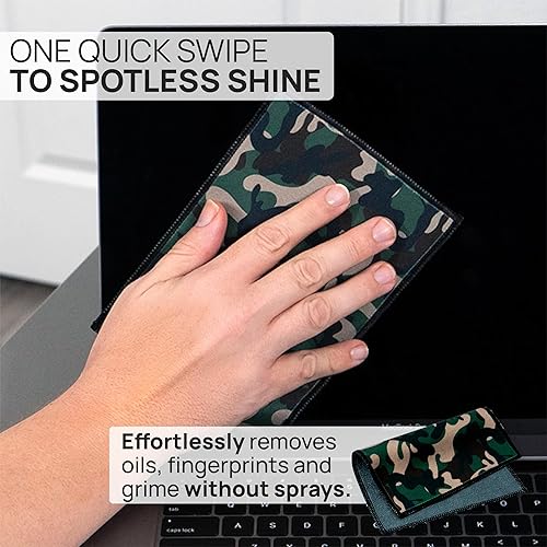 Miniatura 2 de Paño de microfibra de Buff, pack de 2 con estuche, gamuza de microfibra ultrafina de doble cara, diseñada para lentes, celulares, tablets, lentes,