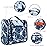 Narwey Hanging Toiletry Bag for Women Travel Makeup Bag Organizer Toiletries Bag for Cosmetics Essentials Accessories (Large, Blue Lotus)
