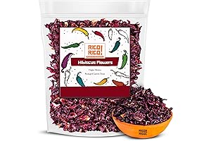RICO Dried Hibiscus Flowers for Radiant, Strong Hair Growth
