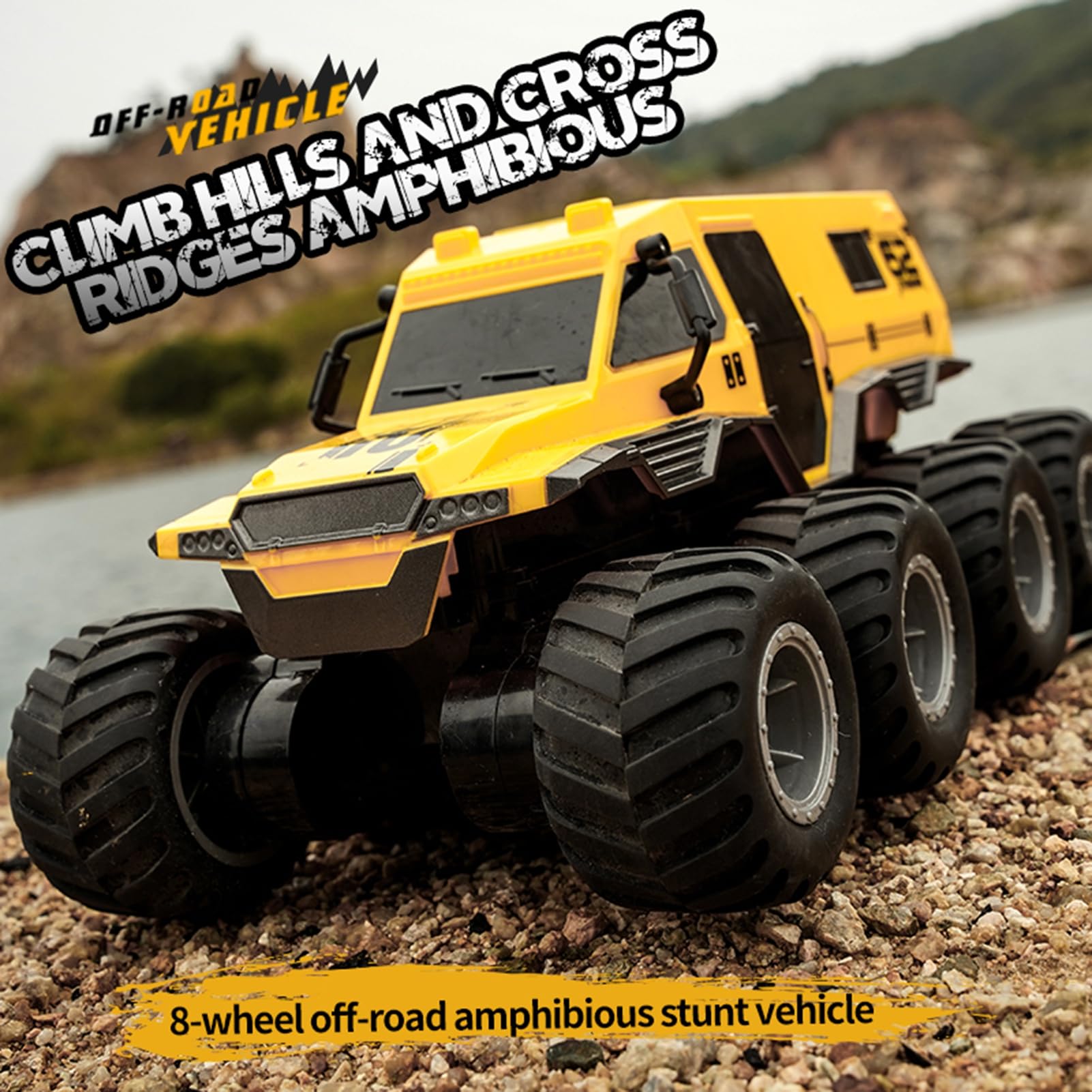 Amazon.co.jp: hatleues オフロード Rc 車両水陸両用 2.4ghz リモート