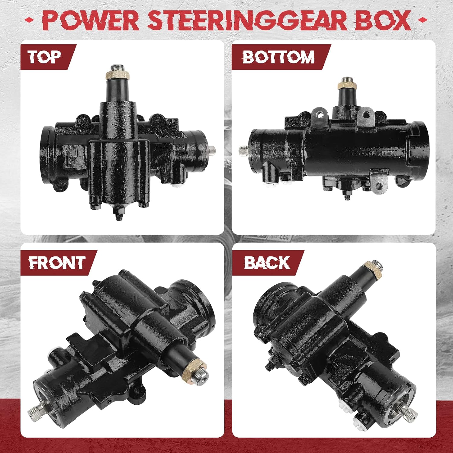 Power Steering Gearbox Gear Box Compatible with Chevrolet Astro & GMC Safari, 1999 2000 2001 2002, RWD Only, Replace OE 19321401, 27-7592, 277592, N5030156, 15749579 S-10300140