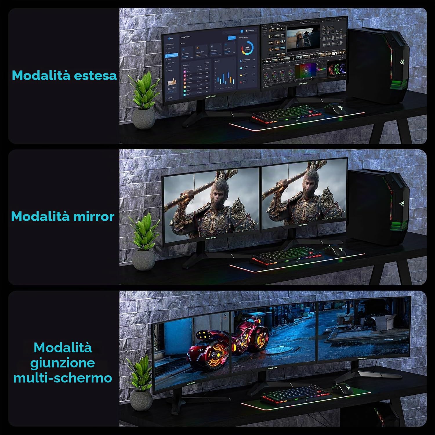 FIBBR 80Gbps DisplayPort Cavo 2M, [VESA Certified] Displayport 2.1 Cavo di Rame, 16K@60Hz 8K@240Hz 4K@540Hz, Supporto 3D, HDR, Compatibile per Monitor da Gioco, RTX 5090, RX 9070