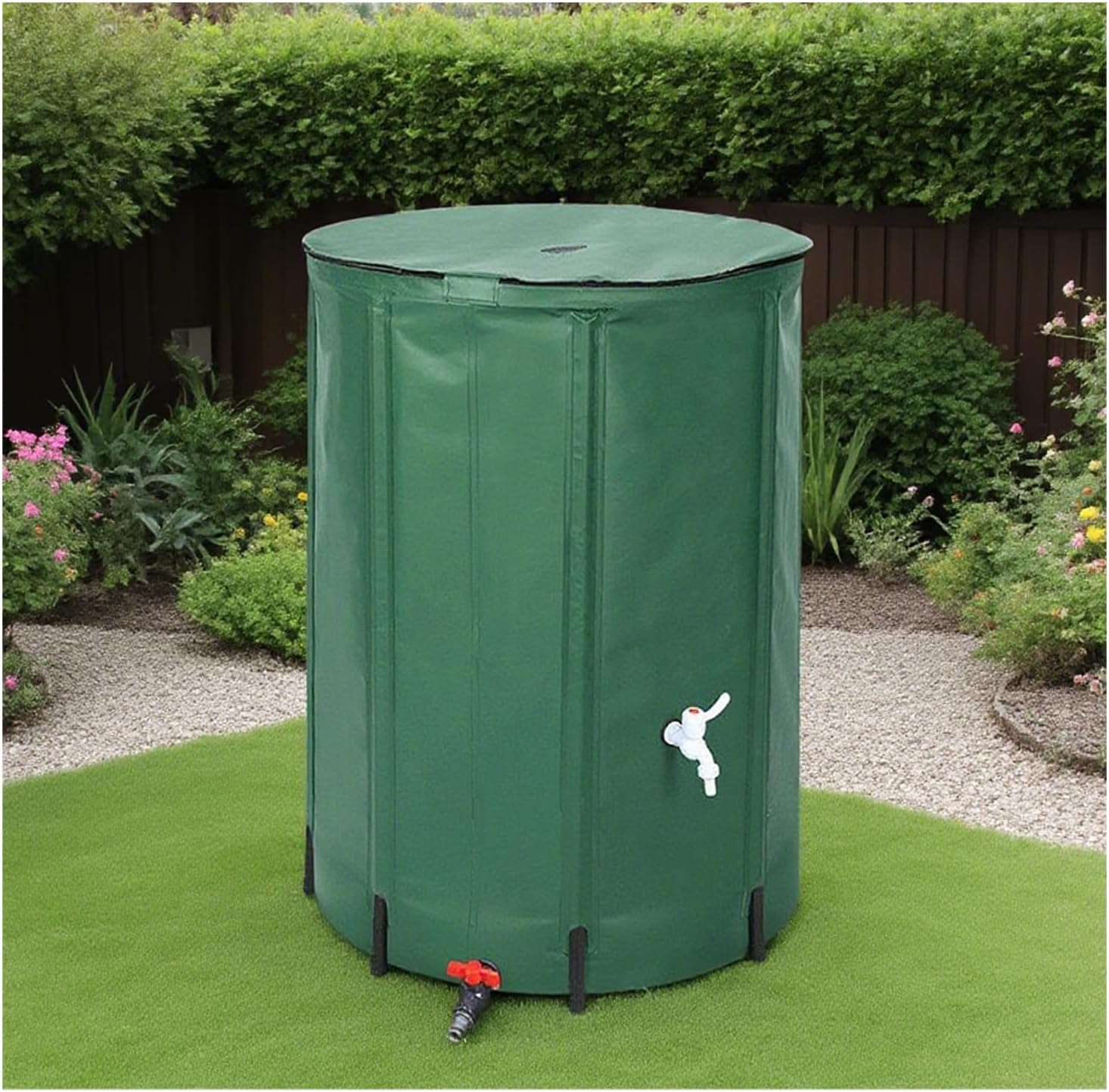 Rain Barrel, Made of Scratch-Resistant Material, Not Prone to Aging and Deformation, Foldable and Easy to Store(250L)