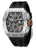 Watches Men Luxury Square Mens Watch Chronograph 50M Waterproof Sapphire Glass Japan Quartz Movement TMI VK67 Silicone Strap Classic Tonneau Design Luminous Calendar Wrist Watches