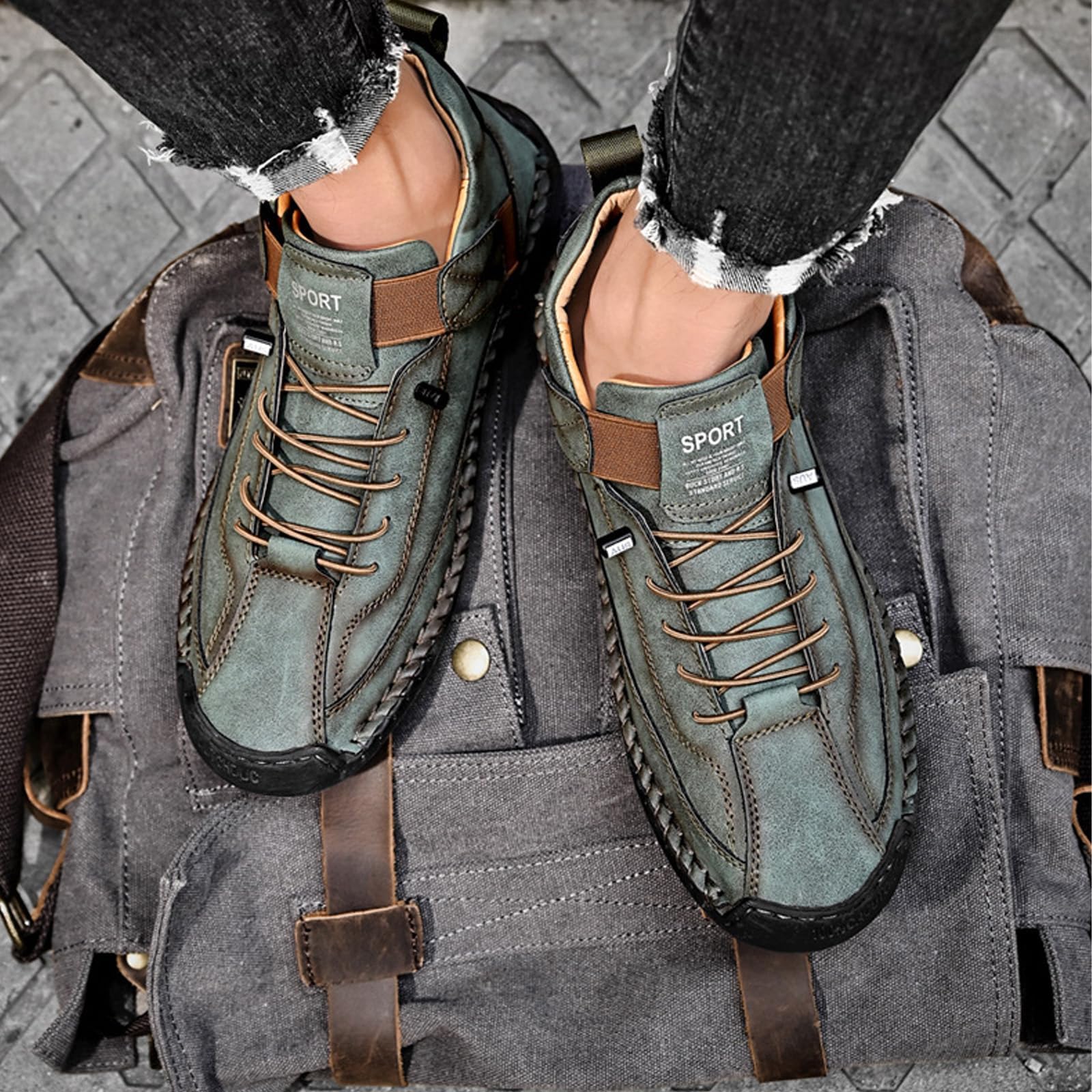 Bequeme, Stützende Sneakers, Fashion Schuhe, Wasserdichter Barfuss Schuhe Ergonomischer, Effektive Unterstützung des Fußgewölbes Weiche, Leichtigkeit, Komfort