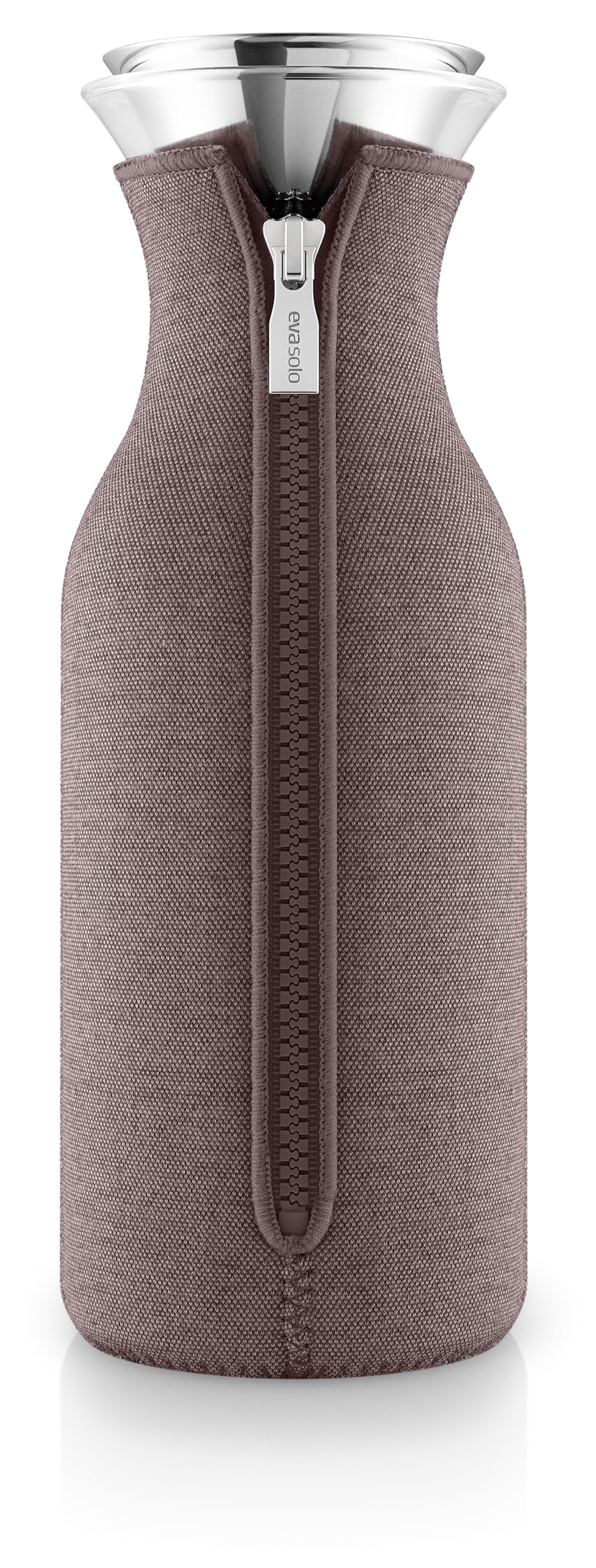 EVA SOLO | Kühlschrankkaraffe 1,0 L Vintage Braun | Passend für die meisten Kühlschranktüren | Ideal für heiße und kalte Getränke | Intelligentes dänisches Design | Vintage-Braun