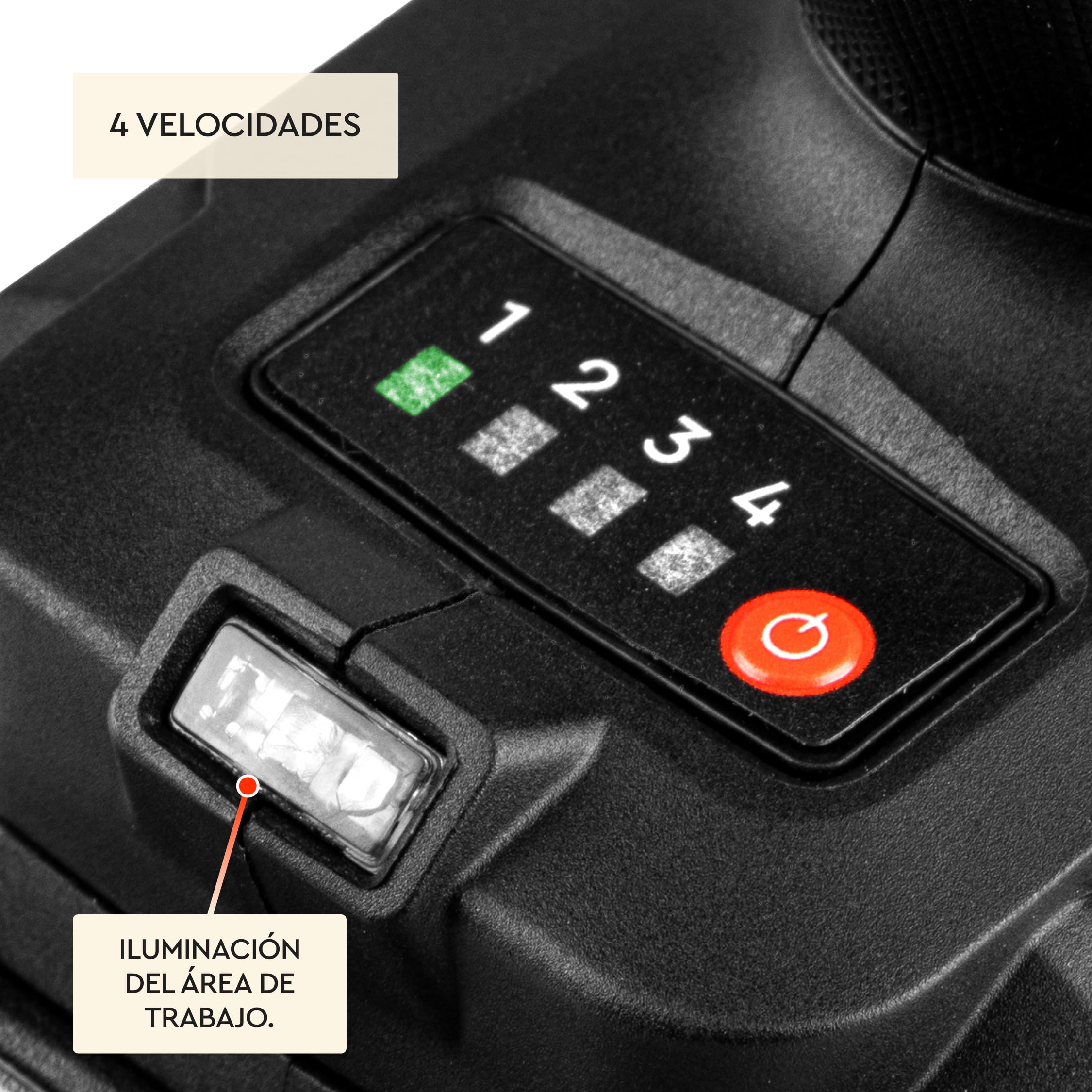 Atornillador de Impacto Inalámbrico 20 V DTD-201BC - Motor Brushless 200 Nm, 4 Velocidades 0-3600 rpm, 4200 Ipm, Portabrocas 1/4" HEX, Led, Portatil, Solo 1 kg - Bateria 2Ah y Cargador - Por Dnipro-M