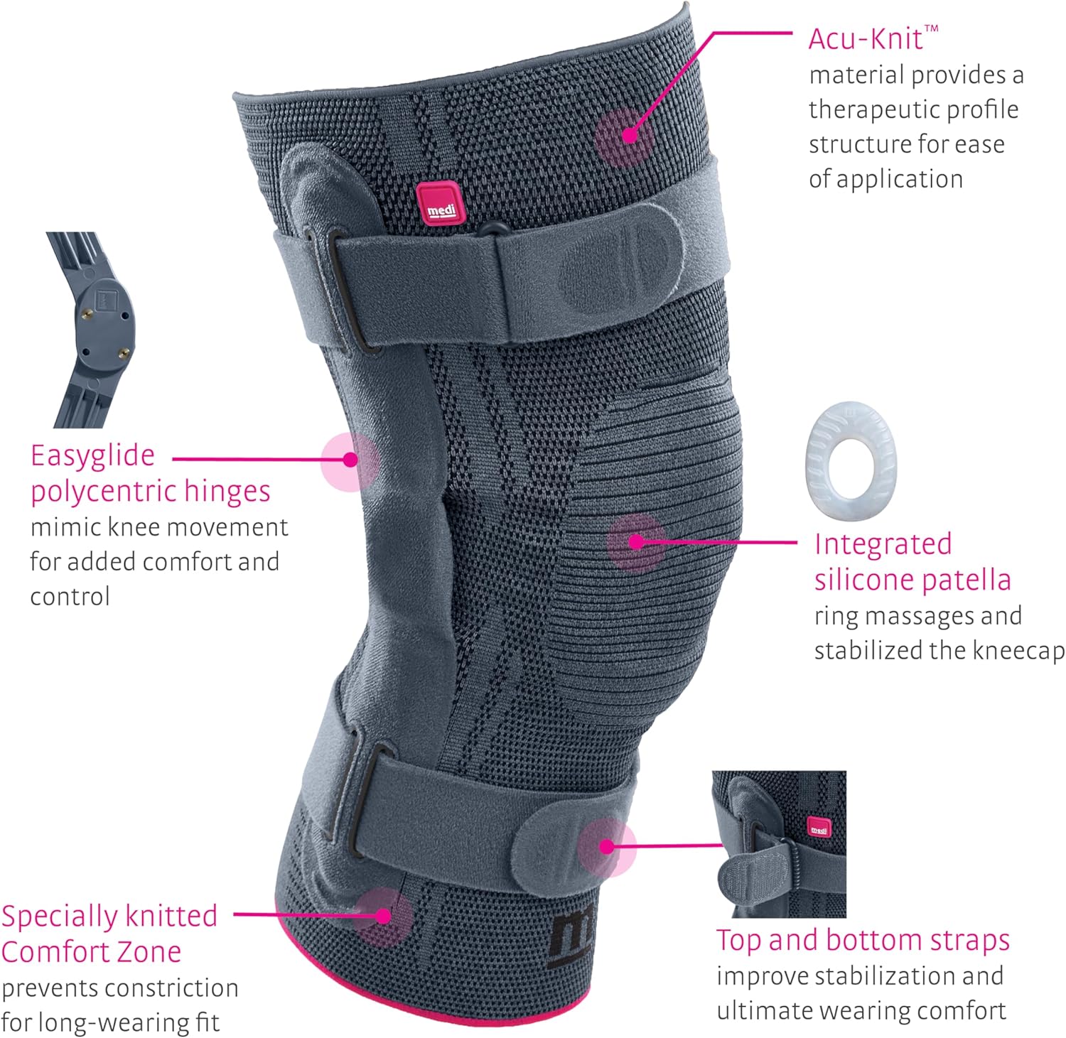Genumedi Pro Knee Support Sleeve with Compression for Men & Women