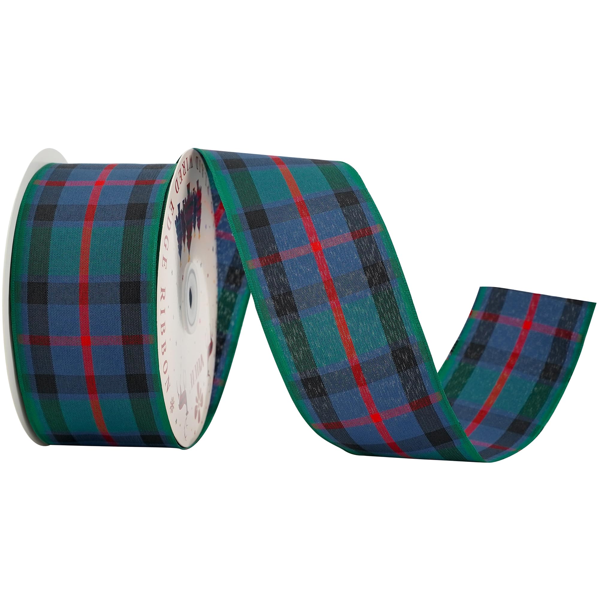 値下げレア品Tartan Ribbons Christmas 2009ディズニー Amazon.com: MEEDEE Flower of Scotland Tartan Ribbon 2.5 inch with