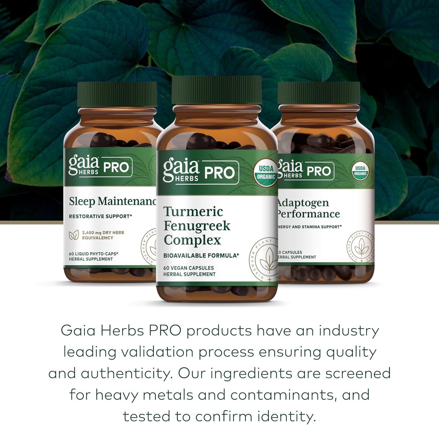 GAIA HERBS PRO Turmeric Fenugreek Complex - Daily Dietary Supplements for Active Lifestyle Support* - Herbal Nutrient Complex with Fenugreek Extract & Organic Turmeric - Vegan - 60 Capsules - Image 6