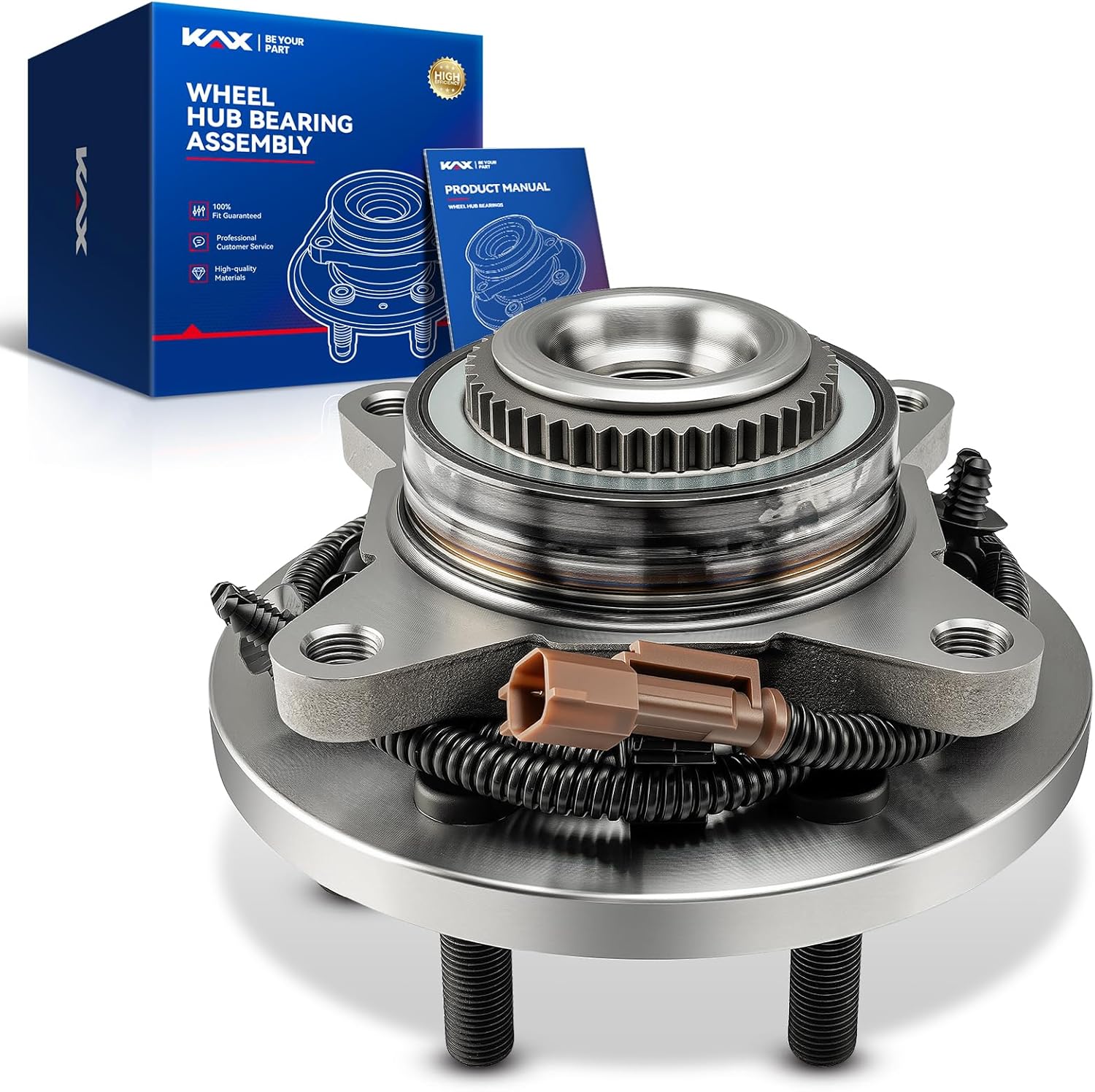 KAX 515195 Front Wheel Bearing and Hub Assembly 4WD Fit for Ford F-150 2015 2016 2017