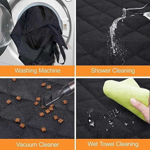 Miniatura 6 de GXT Funda Protectora para Asiento Trasero de Perro para Coches, SUV y Camiones con Ventana de Malla, Material Resistente a Arañazos, Antideslizante