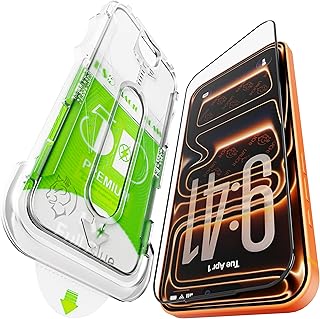 Epro iPhone 16/15 ile Uyumlu Ekran Koruyucu, Ahize Korumalı Toz Önleyici Tam Kaplama, Hizalama Aparatlı Kolay Kurulum, Toz Bırakmayan Uygulama, Darbelere Karşı Ekstra Güçlü Cam