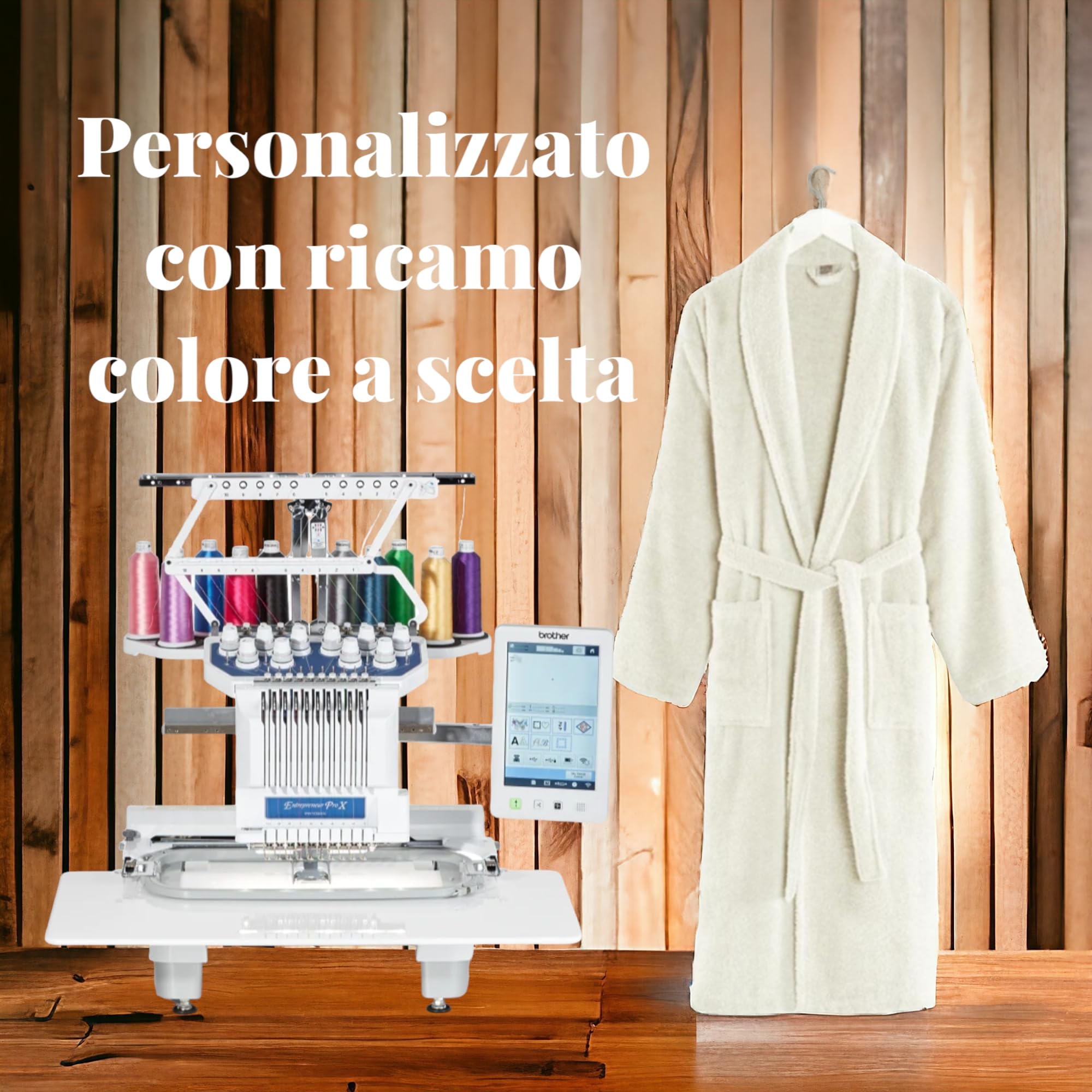 Accappatoio spa personalizzato con iniziali ricamate. Accappatoio, vestaglia, kimono in spugna di cotone