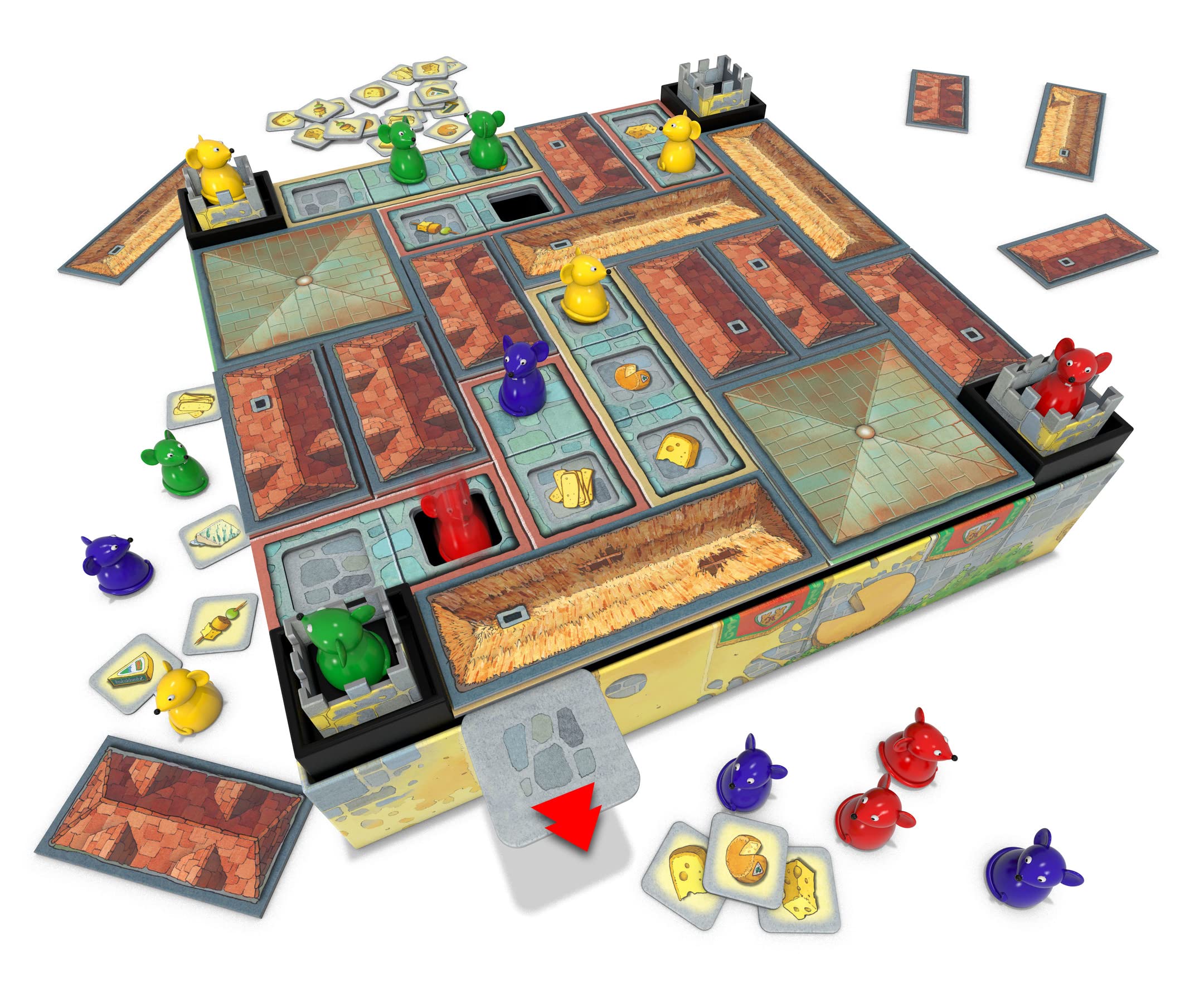 Zoch 601105193 Château d'Appenzell (Nouvelle édition) - Jeu Familial pour 2 à 4 Joueurs - Une friandise à Double étage pour Toutes Les Souris de Jeu - À partir de 6 Ans