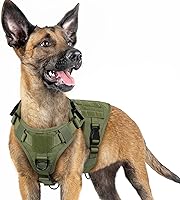 Vista 106 de rabbitgoo Tactical Dog Harness for Large, Heavy Duty Pet Harness with Handle, No-Pull Service Vest Large Breed, Adjustable Military Dog Vest for