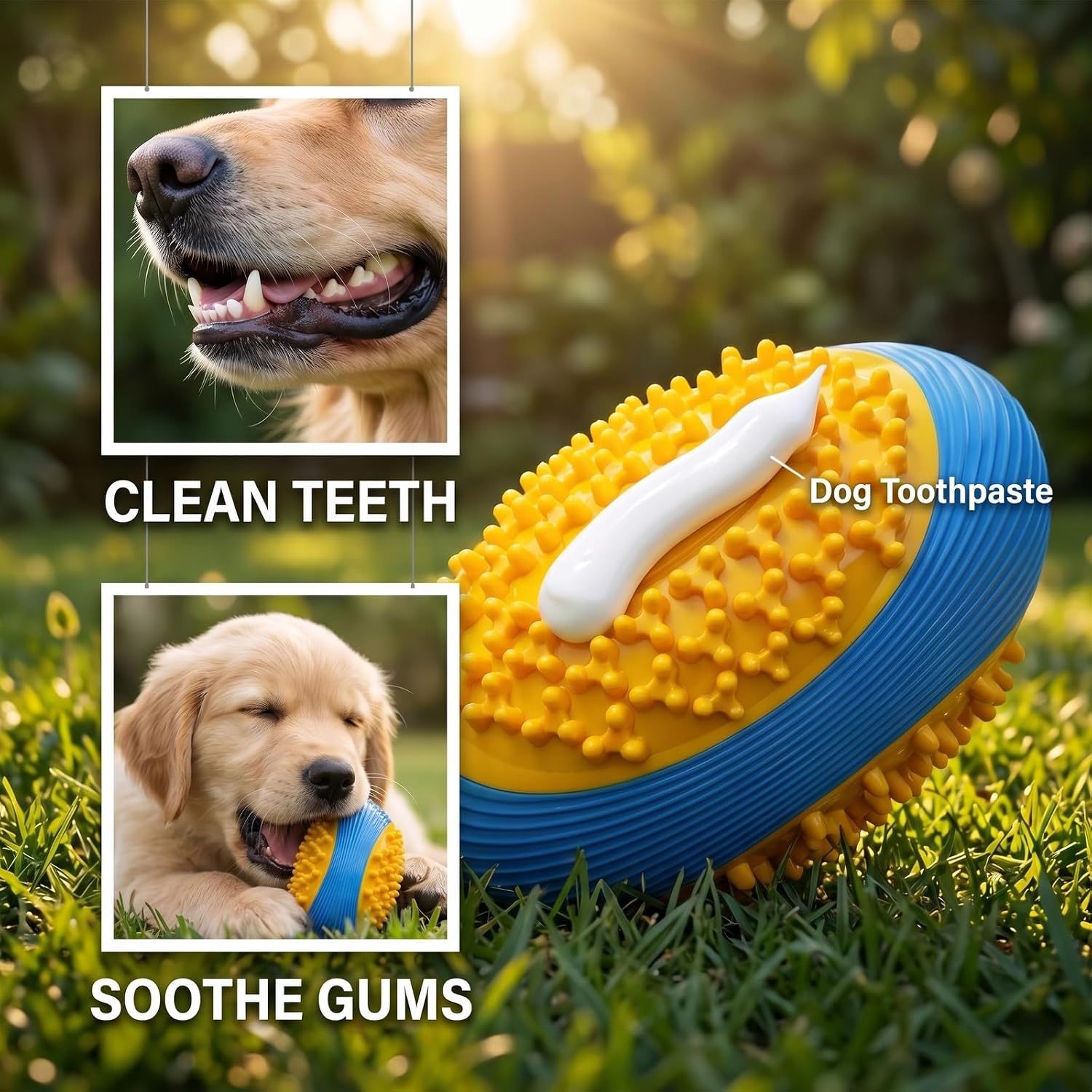 Football-Shaped Design Squeaky chew Ball for Dogs | Durable Dog Toys for Aggressive Chewers, TPR Durable dog footable for Large Medium Breed Dogs
