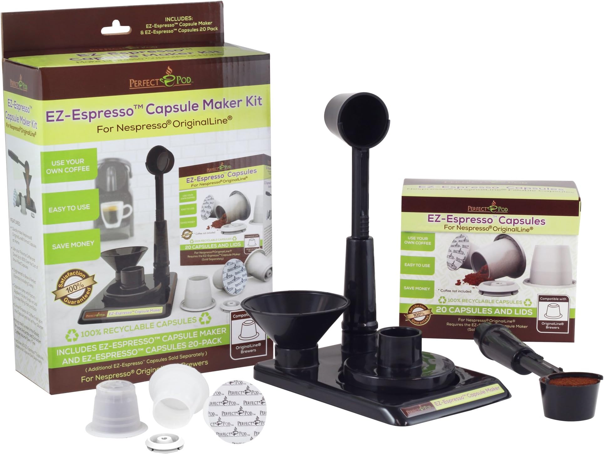 EZ-Espresso Original Line Capsule Pod Maker Kit | Compatible with Nespresso Originalline Coffee Machines