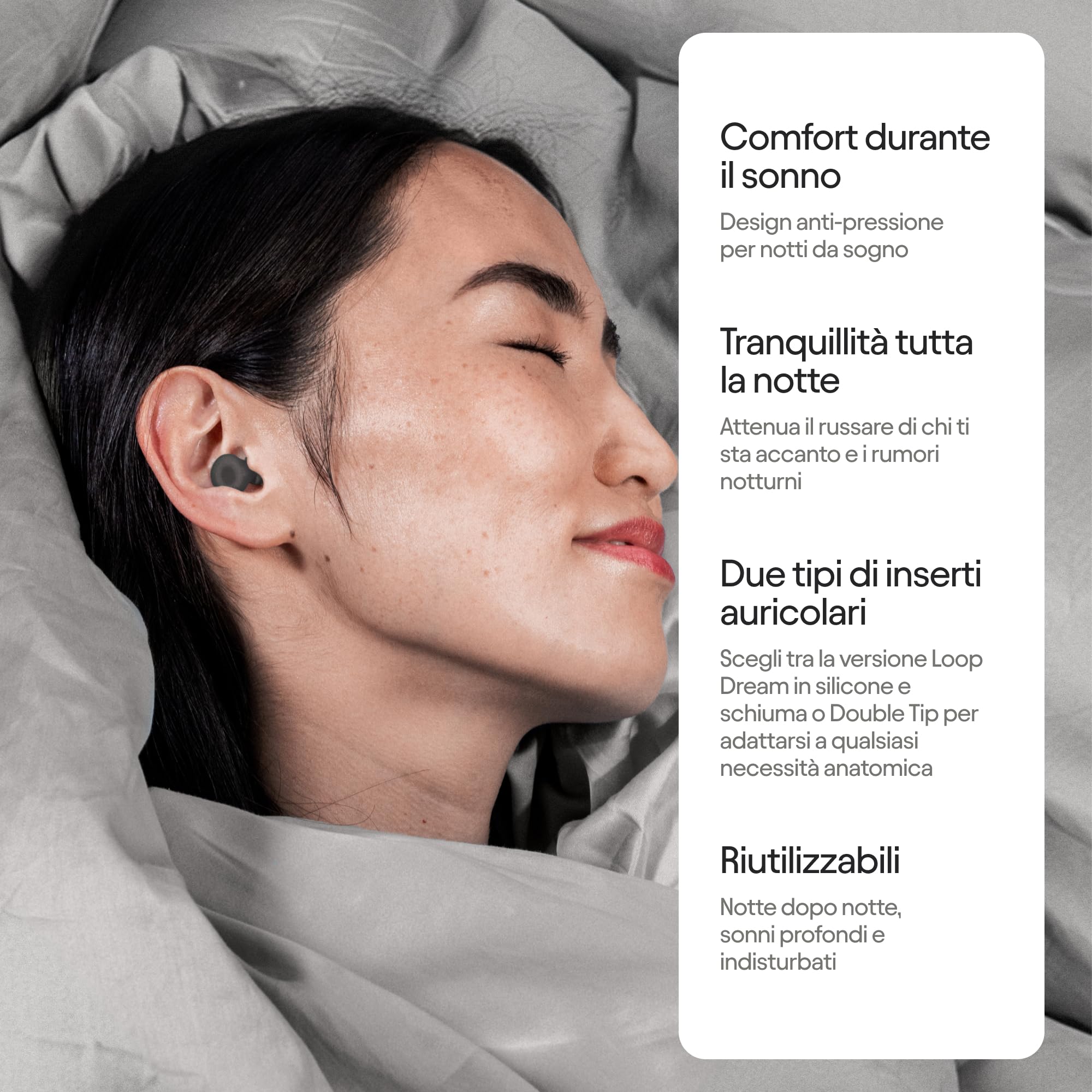 Protette Orecchie Anti-Risolto Loop Dream Snoring Noise Reduction - Dettaglio