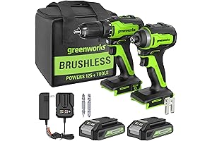 Greenworks 24V MAX Cordless Brushless Drill/Impact Combo Kit: A Powerful Companion for Demanding Tasks