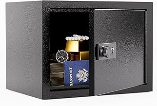 Grimtron Small Safe - (0.22 cu. ft.) Mini Money Box with Combination Lock for Kids, Medicine Box for Grandmother, Phone & ...