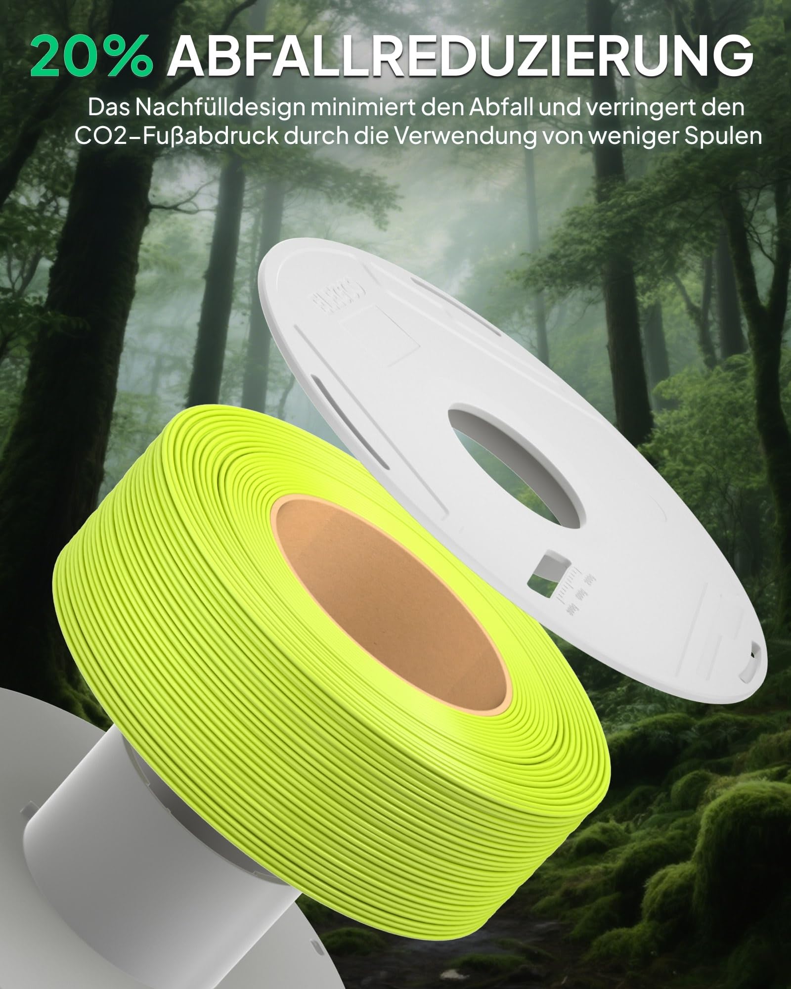 ELEGOO PLA Basic Refill Filament Bundle 1.75mm 4KG
