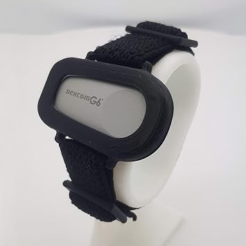 Dexcom G6 Sensor Armband Holder Guardian يحمي المستشعر الأسود