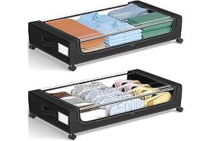 GoMaihe Under Bed Clothes Storage: Expandable, Wheeled, Space-Saving