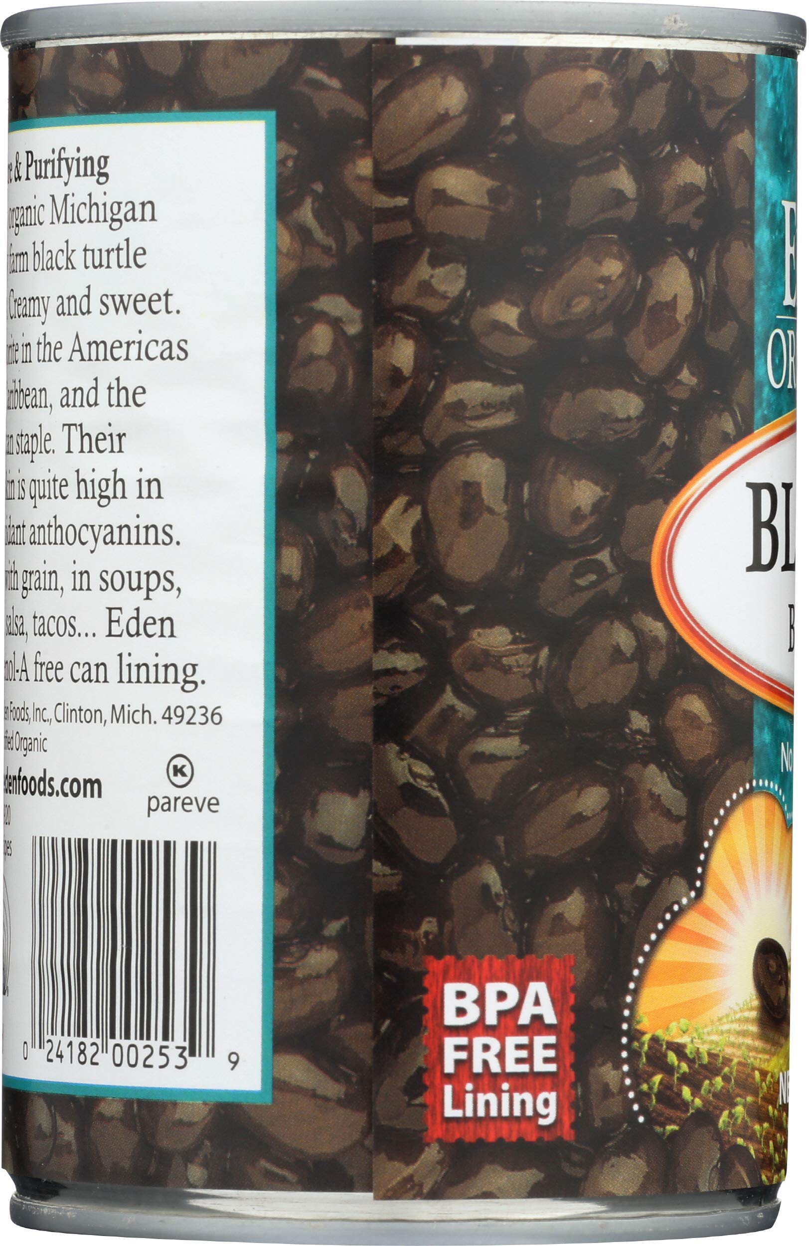 Eden Foods Organic Black Beans, 15 oz