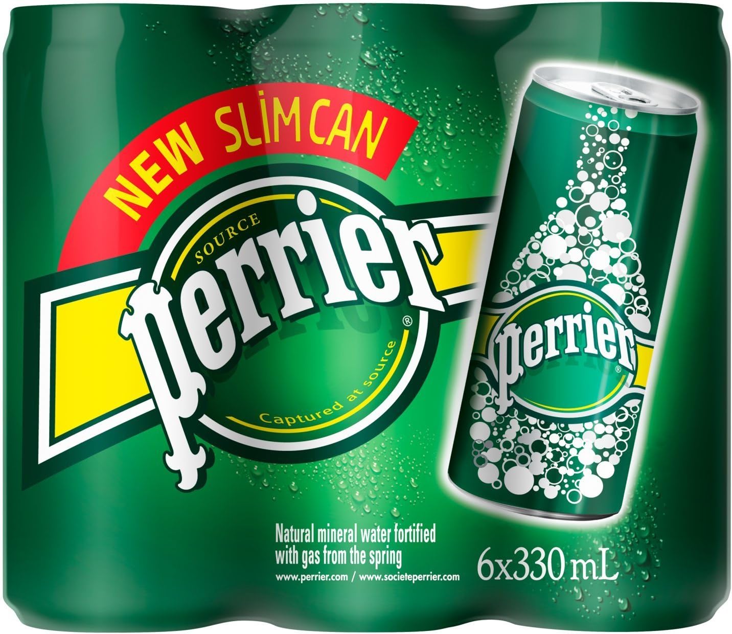 Sparkling Mineral Water Cans, 6 x 330 ml