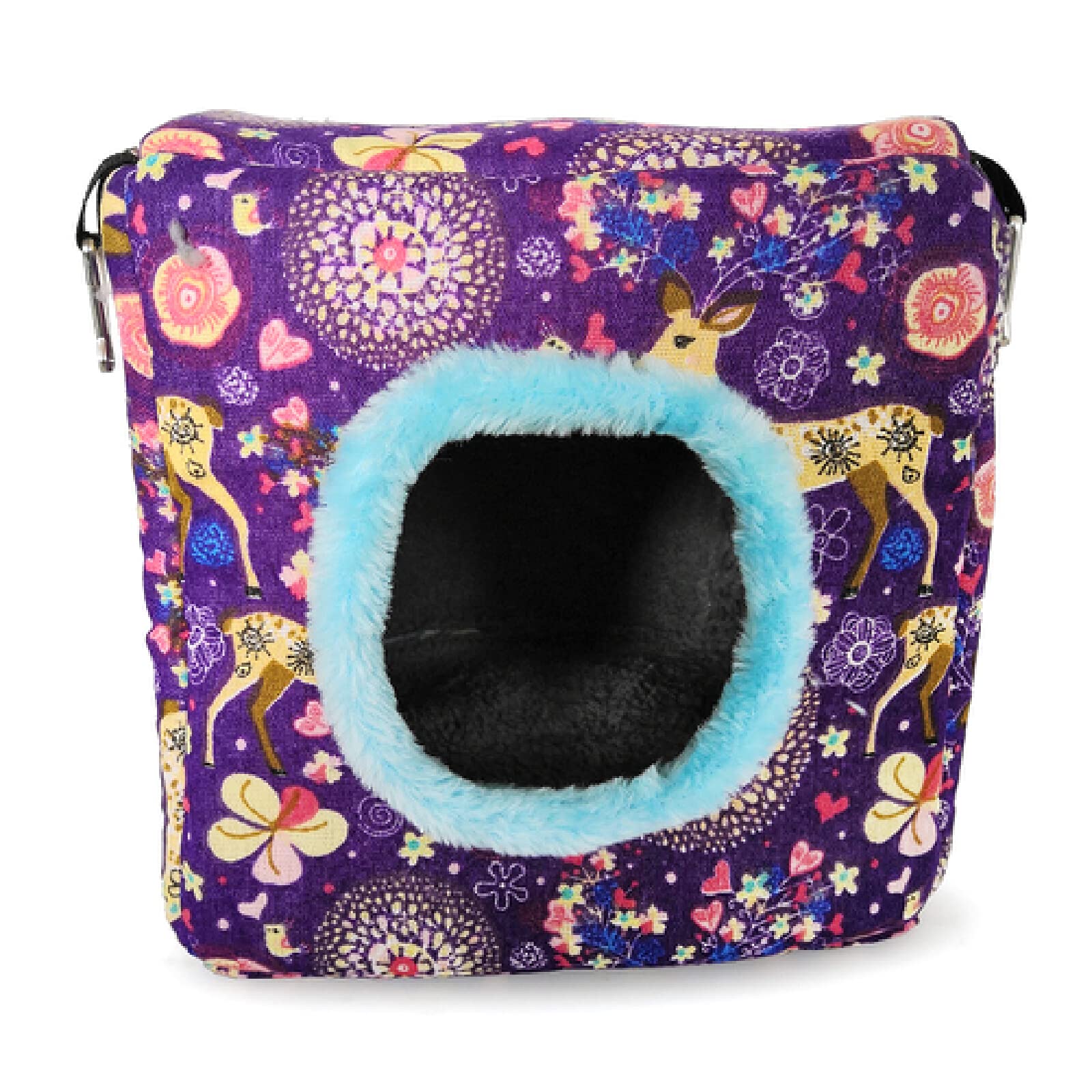 Nido de pájaros, Hamaca Colgante cálida for Loros, pájaros y Mascotas, Disponible en Las Cuatro Estaciones, con Esponja Cuadrada, tamaño B XXL(A,XL)